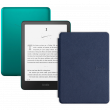 Amazon Kindle PaperWhite 12 2024 32Gb SE Green с обложкой Blue