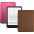 Amazon Kindle PaperWhite 12 2024 32Gb SE Pink с обложкой Brown