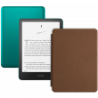 Amazon Kindle PaperWhite 12 2024 32Gb SE Green с обложкой Brown